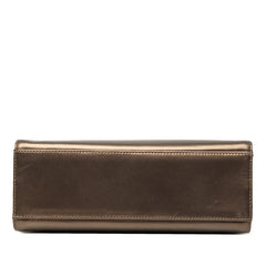 サルヴァトーレフェラガモ ヴィンテージ チェーン ショルダーバッグ AD21.3045 ブラウン系 レザー レディース Salvatore Ferragamo 中古