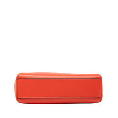 フェンディ マイクロ ピーカブー ポーチ ミニハンドバッグ ショルダーバッグ 2WAY 8M0355 レッド系 レザー レディース FENDI 【中古】
