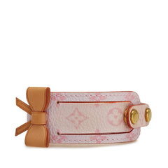 ルイ ヴィトン モノグラム ブラスレ ポルト アドレス ブレスレット M92576 ピンク ブラウン PVC レザー レディース LOUIS VUITTON 【中古】