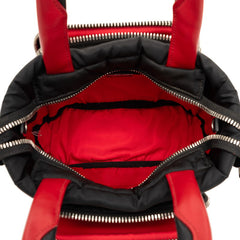 プラダ カーゴスモール ハンドバッグ ショルダーバッグ 2WAY 1BG270 ブラック レッド ナイロン レディース PRADA 【中古】