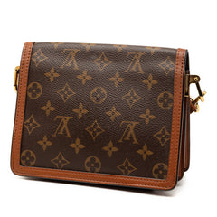 ルイ ヴィトン モノグラム リバース ドーフィーヌ ミニ ショルダーバッグ M44580 ブラウン PVC レザー レディース LOUIS VUITTON 【中古】