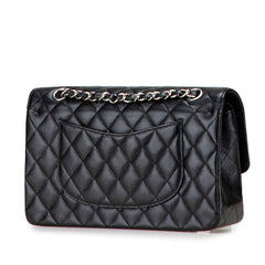 シャネル マトラッセ ココマーク Wフラップ チェーン ショルダーバッグ ハンドバッグ ブラック シルバー キャビアスキン レディース CHANEL 【中古】