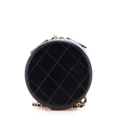 シャネル マトラッセ ココマーク チェーン バニティバッグ ショルダーバッグ ブラック ラムスキン レディース CHANEL 【中古】