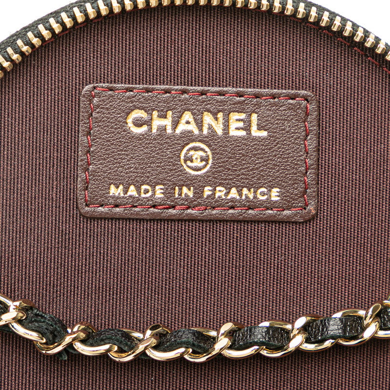 シャネル マトラッセ ココマーク チェーン バニティバッグ ショルダーバッグ ブラック ラムスキン レディース CHANEL 【中古】