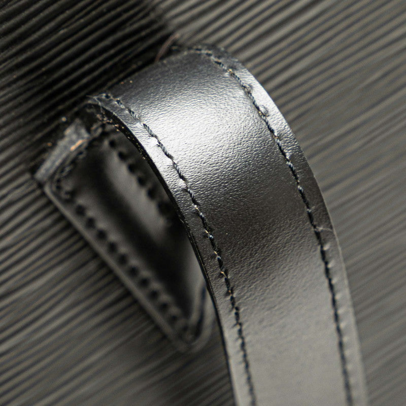 ルイ ヴィトン エピ リュサック ショルダーバッグ トートバッグ M52282 ノワール ブラック レザー レディース LOUIS VUITTON 【中古】