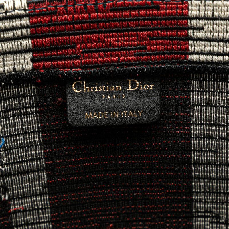 ディオール ブックトート ラージ トートバッグ マルチカラー キャンバス レディース Dior 【中古】