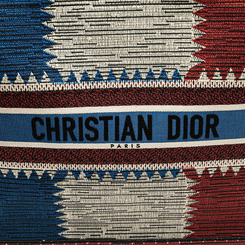 ディオール ブックトート ラージ トートバッグ マルチカラー キャンバス レディース Dior 【中古】