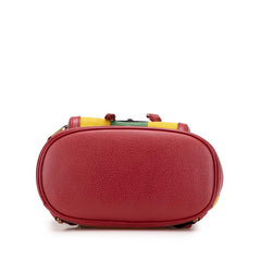 グッチ バイアデラストライプ リュック バックパック 625909 レッド マルチカラー キャンバス レザー レディース GUCCI 【中古】