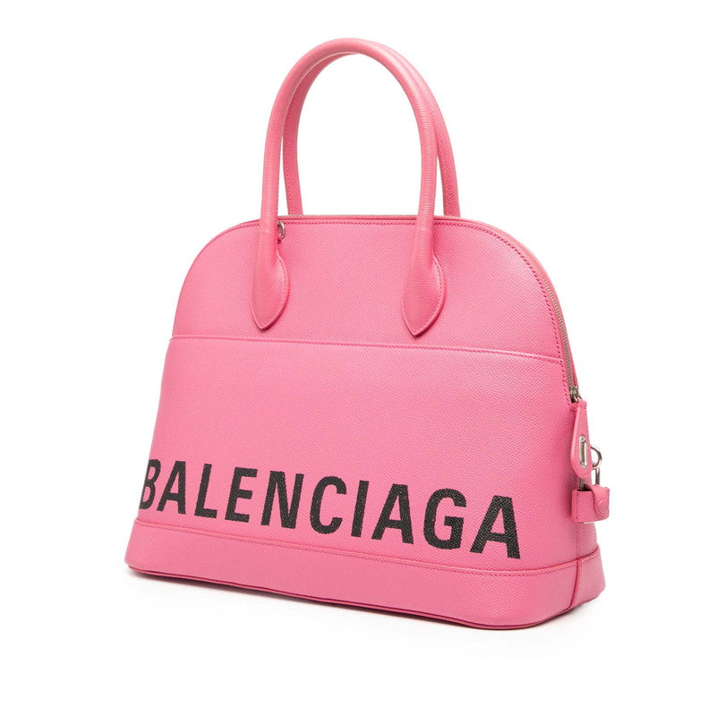 バレンシアガ ヴィルトップハンドルM ハンドバッグ ショルダーバッグ 2WAY 519036 ピンク レザー レディース BALENCIAGA 【中古】