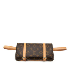 ルイ ヴィトン モノグラム ポシェット マレル ボディバッグ ポーチ M51159 ブラウン PVC レザー レディース LOUIS VUITTON 中古