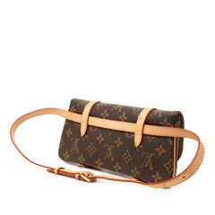 ルイ ヴィトン モノグラム ポシェット マレル ボディバッグ ポーチ M51159 ブラウン PVC レザー レディース LOUIS VUITTON 中古