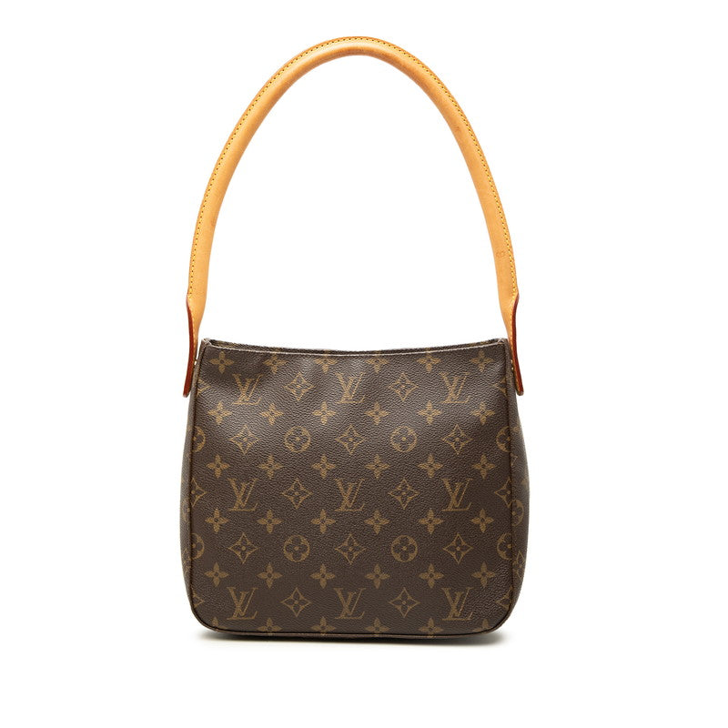 ルイ ヴィトン モノグラム ルーピングMM ショルダーバッグ ハンドバッグ M51146 ブラウン PVC レザー レディース LOUIS VUITTON 【中古】