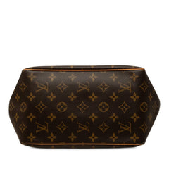 ルイ ヴィトン モノグラム バティニョール ハンドバッグ M51156 ブラウン PVC レザー レディース LOUIS VUITTON 中古