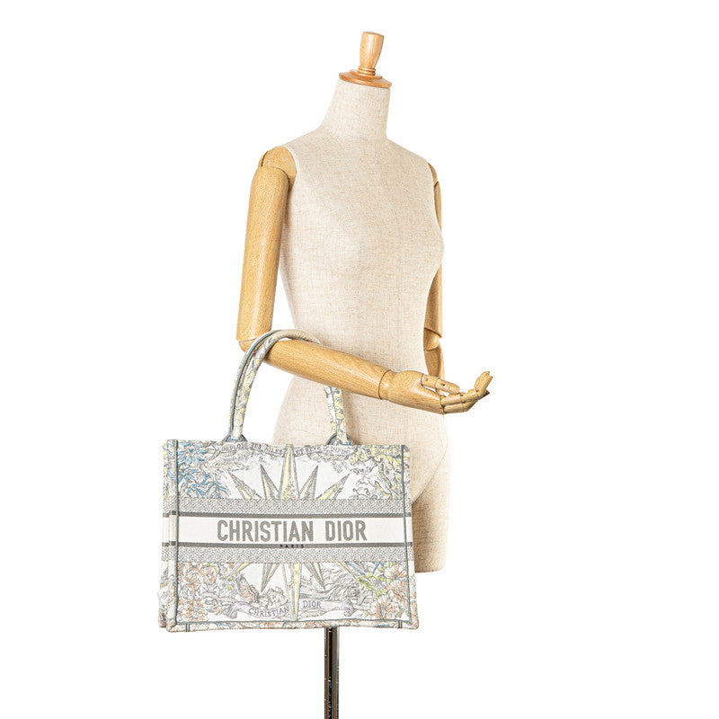 ディオール レーヴダンフィニ ブックトート トートバッグ 50-MA-0292 ホワイト マルチカラー ジャガード レディース Dior 【中古】