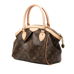 ルイ ヴィトン モノグラム ティヴォリPM ハンドバッグ M40143 ブラウン PVC レザー レディース LOUIS VUITTON 【中古】