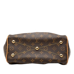 ルイ ヴィトン モノグラム ティヴォリPM ハンドバッグ M40143 ブラウン PVC レザー レディース LOUIS VUITTON 【中古】