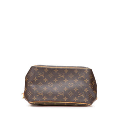 ルイ ヴィトン モノグラム バティニョール ハンドバッグ トートバッグ M51156 ブラウン PVC レザー レディース LOUIS VUITTON 【中古】