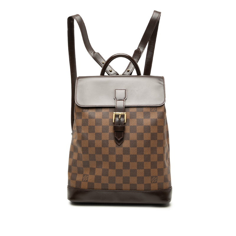 ルイ ヴィトン ダミエ ソーホー リュック バックパック N51132 ブラウン PVC レザー レディース LOUIS VUITTON 【中古】