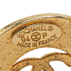 シャネル ヴィンテージ ココマーク ラウンド サークル イヤリング ゴールド メッキ レディース CHANEL 【中古】