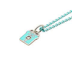 ティファニー プレゼントボックス ダイヤ ネックレス SV925 シルバー レディース TIFFANY&Co. 【中古】