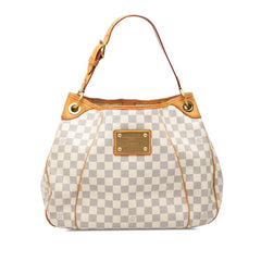 ルイ ヴィトン ダミエ アズール ガリエラPM ショルダーバッグ N55215 ホワイト PVC レザー レディース LOUIS VUITTON 【中古】