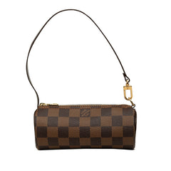 ルイ ヴィトン ダミエ パピヨン30 付属品 ポーチ ポーチ N51303 ブラウン PVC レザー レディース LOUIS VUITTON 中古