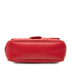グッチ GGマーモント ハンドバッグ ショルダーバッグ 2WAY 498100 レッド レザー レディース GUCCI 【中古】