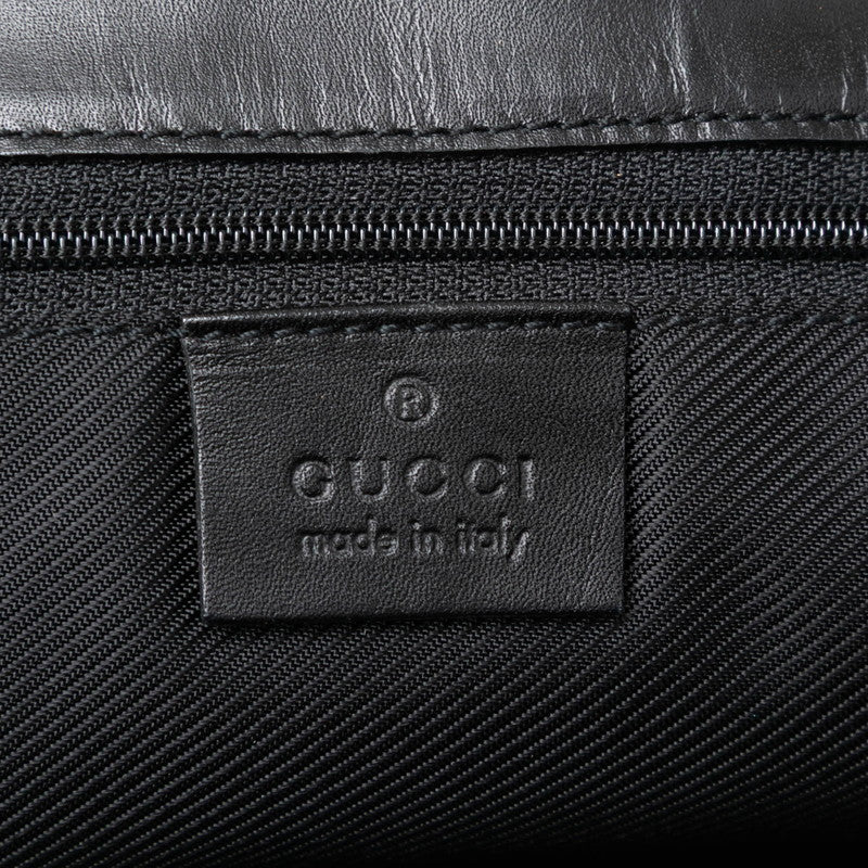 グッチ GGキャンバス ショルダーバッグ トートバッグ 31243 ブラック キャンバス レザー レディース GUCCI 【中古】