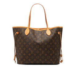 ルイ ヴィトン モノグラム ネヴァーフルMM ショルダーバッグ トートバッグ M40156 ブラウン PVC レザー レディース LOUIS VUITTON 【中古】