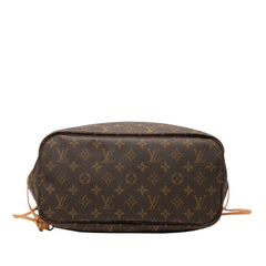 ルイ ヴィトン モノグラム ネヴァーフルMM ショルダーバッグ トートバッグ M40156 ブラウン PVC レザー レディース LOUIS VUITTON 【中古】