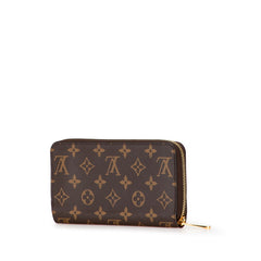 ルイ ヴィトン モノグラム ジッピーウォレット ラウンドファスナー 長財布 M42616 ブラウン PVC レディース LOUIS VUITTON 【中古】