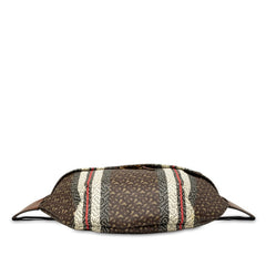 バーバリー TBモノグラム ストライプ ボディバッグ ショルダーバッグ 8021101 ブラウン マルチカラー PVC レザー レディース BURBERRY 中古