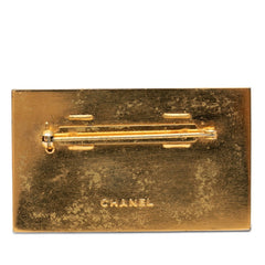 シャネル ココマーク ロゴプレート ブローチ ゴールド メッキ レディース CHANEL 【中古】