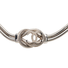 シャネル ココマーク ヴィンテージ スネークチェーンベルト シルバー メタル レディース CHANEL 【中古】