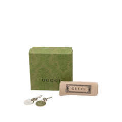 グッチ サークル プレート フックピアス SV925 シルバー レディース GUCCI 【中古】