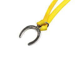 エルメス トゥールビヨン ネックレス シルバー イエロー メタル シルク レディース HERMES 【中古】