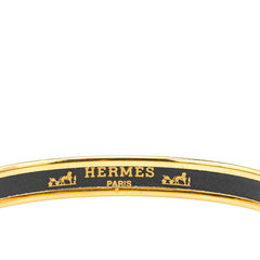 エルメス エマイユPM 七宝焼き ブレスレット ゴールド マルチカラー メッキ レディース HERMES 【中古】