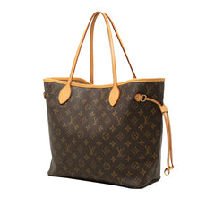 ルイ ヴィトン モノグラム ネヴァーフルMM ショルダーバッグ トートバッグ M40156 ブラウン PVC レザー レディース LOUIS VUITTON 中古