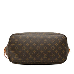 ルイ ヴィトン モノグラム ネヴァーフルMM ショルダーバッグ トートバッグ M40156 ブラウン PVC レザー レディース LOUIS VUITTON 中古