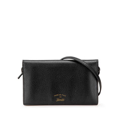 グッチ スウィング ウォレットバッグ ショルダーバッグ 368231 ブラック レザー レディース GUCCI 中古