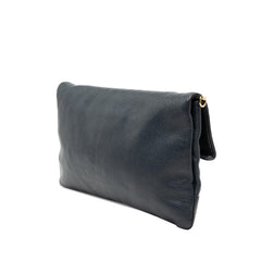 バレンシアガ エンベロープ ショルダーバッグ クラッチ 2WAY 390167 ネイビー レザー レディース BALENCIAGA 【中古】
