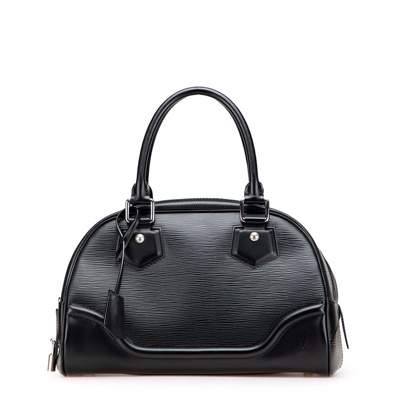 ルイ ヴィトン エピ ボーリング モンテーニュPM ハンドバッグ M59322 ブラック ノワール レザー レディース LOUIS VUITTON 【中古】