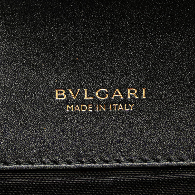 ブルガリ セルペンティフォーエバー チェーン ショルダーバッグ ショッキングピンク エナメル レザー レディース BVLGARI 【中古】