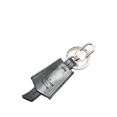 ルイ ヴィトン LV クロッシュ クレ キーリング キーホルダー M68020 ブラック シルバー レザー メタル レディース LOUIS VUITTON 【中古】