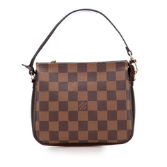 ルイ ヴィトン ダミエ トゥルース メイクアップ アクセサリーポーチ N51982 ブラウン PVC レザー レディース LOUIS VUITTON 【中古】