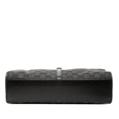 グッチ GGキャンバス ジャッキー ショルダーバッグ 002 1073 ブラック キャンバス レザー レディース GUCCI 【中古】