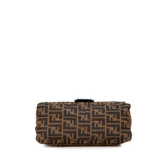 フェンディ ズッカ マンマバケット ハンドバッグ ワンショルダーバッグ 26325 ブラウン キャンバス レザー レディース FENDI 【中古】