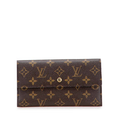 ルイ ヴィトン モノグラム ポルト トレゾール インターナショナル 長財布 M61215 ブラウン PVC レザー レディース LOUIS VUITTON 【中古】