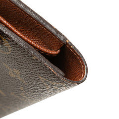 ルイ ヴィトン モノグラム ポルト トレゾール インターナショナル 長財布 M61215 ブラウン PVC レザー レディース LOUIS VUITTON 【中古】