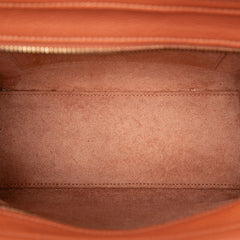 セリーヌ ラゲージ ナノ ショッパー ハンドバッグ ショルダーバッグ 2WAY ブラウン系 レザー レディース CELINE 【中古】